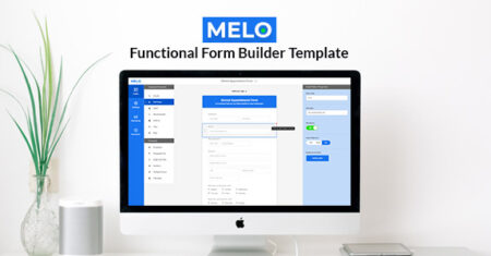 Melo Builder – Modelo HTML de interface do construtor de formulários