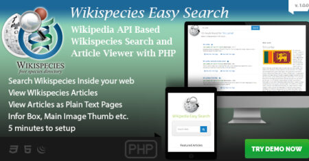 Wikispecies Easy Search – Script de dicionário PHP baseado na API da Wikipedia