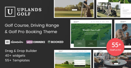 Uplands – Tema WordPress de campo de golfe