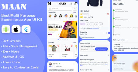 Aplicativo Maan Multi Purpose Ecommerce Flutter