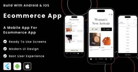 Aplicativo de comércio eletrônico – modelo de aplicativo móvel Flutter