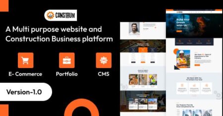 Construm – Um site multifuncional e plataforma de negócios de construção