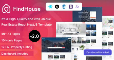 FindHouse – modelo NextJS de reação imobiliária