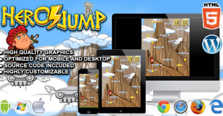 Hero Jump – Jogo de arcade HTML5