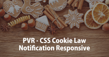 PVR – Notificação de lei de cookies CSS responsiva