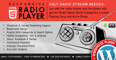 Plug-in WordPress do Radio Player Shoutcast e Icecast