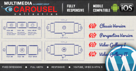 Carrossel responsivo multimídia com suporte para imagem, vídeo e áudio – Plugin WordPress