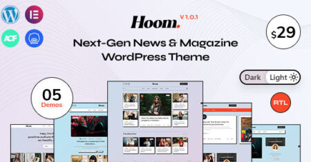 Hoom – Tema WordPress de notícias e revistas