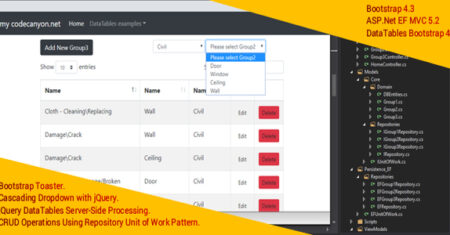 Processamento do lado do servidor jQuery DataTables em .NET MVC usando padrão de repositório do Entity Framework