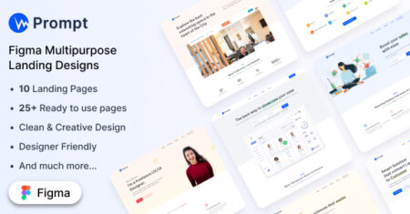 Prompt – Kit Figma Landing UI