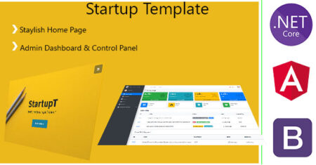 StartupT – Angular 10 / .Net Core / Gerenciamento de usuários, SaaS – Painel de administração e página inicial elegante