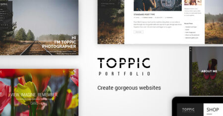 TopPic – Tema de fotografia de portfólio