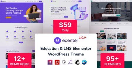 Ecenter – Tema WordPress de Educação