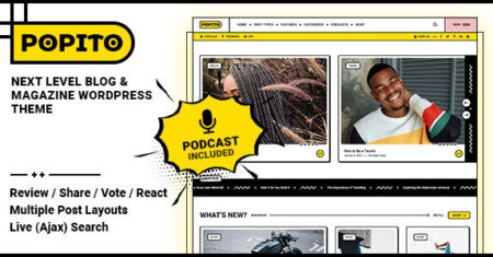 Popito – Tema WordPress de Blog e Revista