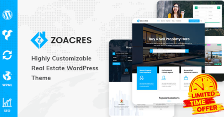 Zoacres – Tema WordPress de imóveis