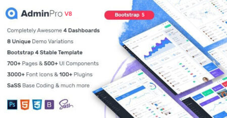 AdminPro – Modelo de painel de administração do Bootstrap 5
