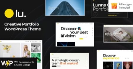 Lunna – Tema WordPress de Portfólio Criativo