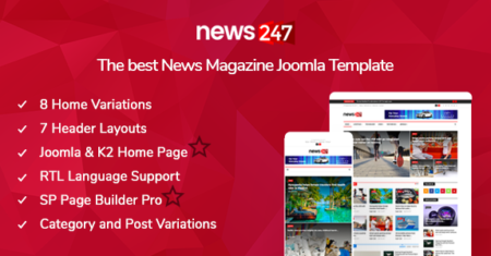 News247 – Modelo Joomla de notícias/revistas