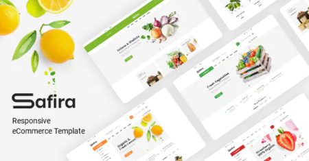 Safira – Modelo HTML de alimentos orgânicos