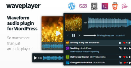 WavePlayer – Reprodutor de áudio Waveform para WordPress e WooCommerce