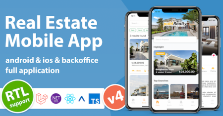 Aplicativo Móvel Imobiliário com Painel Administrativo | React Native & PHP Laravel 10.0