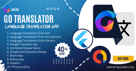 Go Translator & Chat – Aplicativo Flutter de tradutor de idiomas com Admob