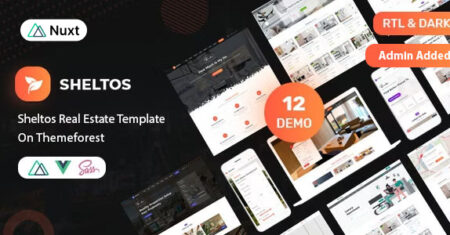 Sheltos – Modelo Nuxt.js de Imóveis