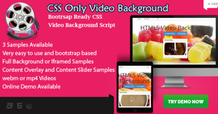 CSS Video Background – Bootstrap Ready com sobreposição de conteúdo – HTML5