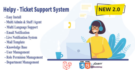 Helpy – Base de conhecimento Ultimate Support Ticket Help Desk System