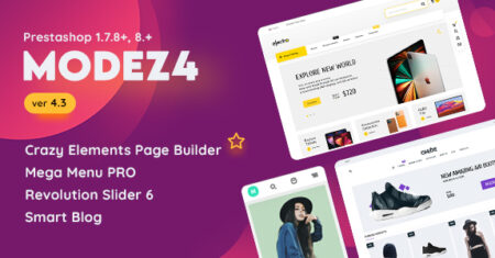 MODEZ – Tema Prestashop responsivo