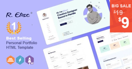 R.Elisc – Modelo HTML de Portfólio Pessoal