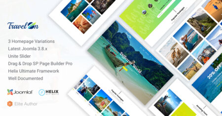 TravelOn – Viagem, Tour, Agência de Viagens Joomla Template