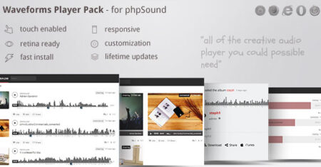 phpSound – tema do pacote de players – incluindo zoomsounds do player wave